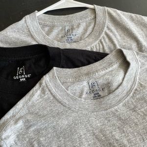 George T Shirts. Set of three. Size Small